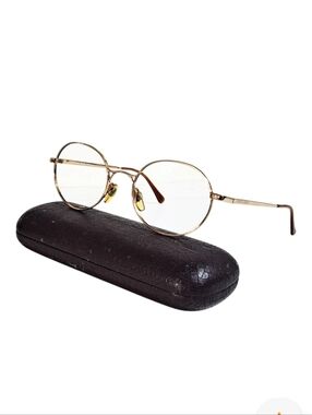 Giorgio Armani 167 743 Eyeglass Frame Round Gold Unisex